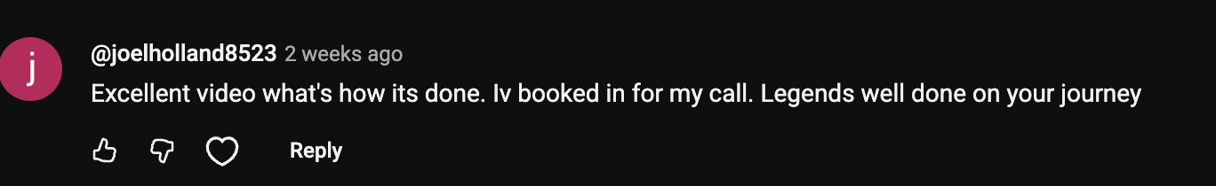 Audience review screenshot